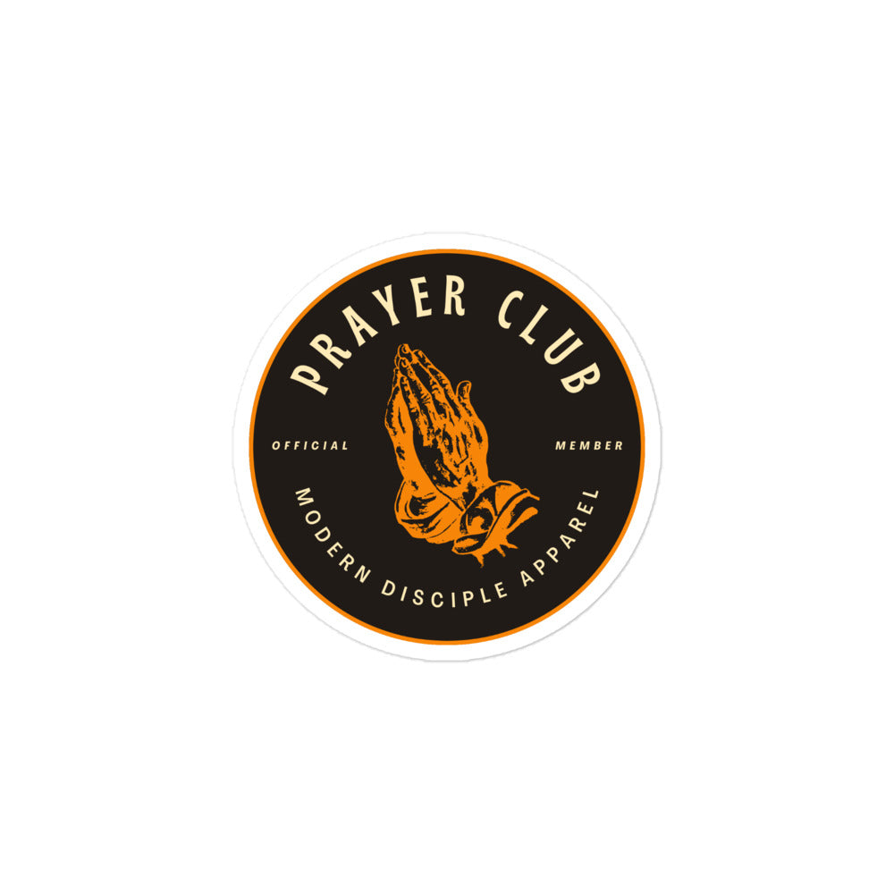 Prayer Club Sticker