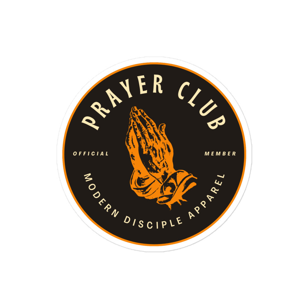 Prayer Club Sticker