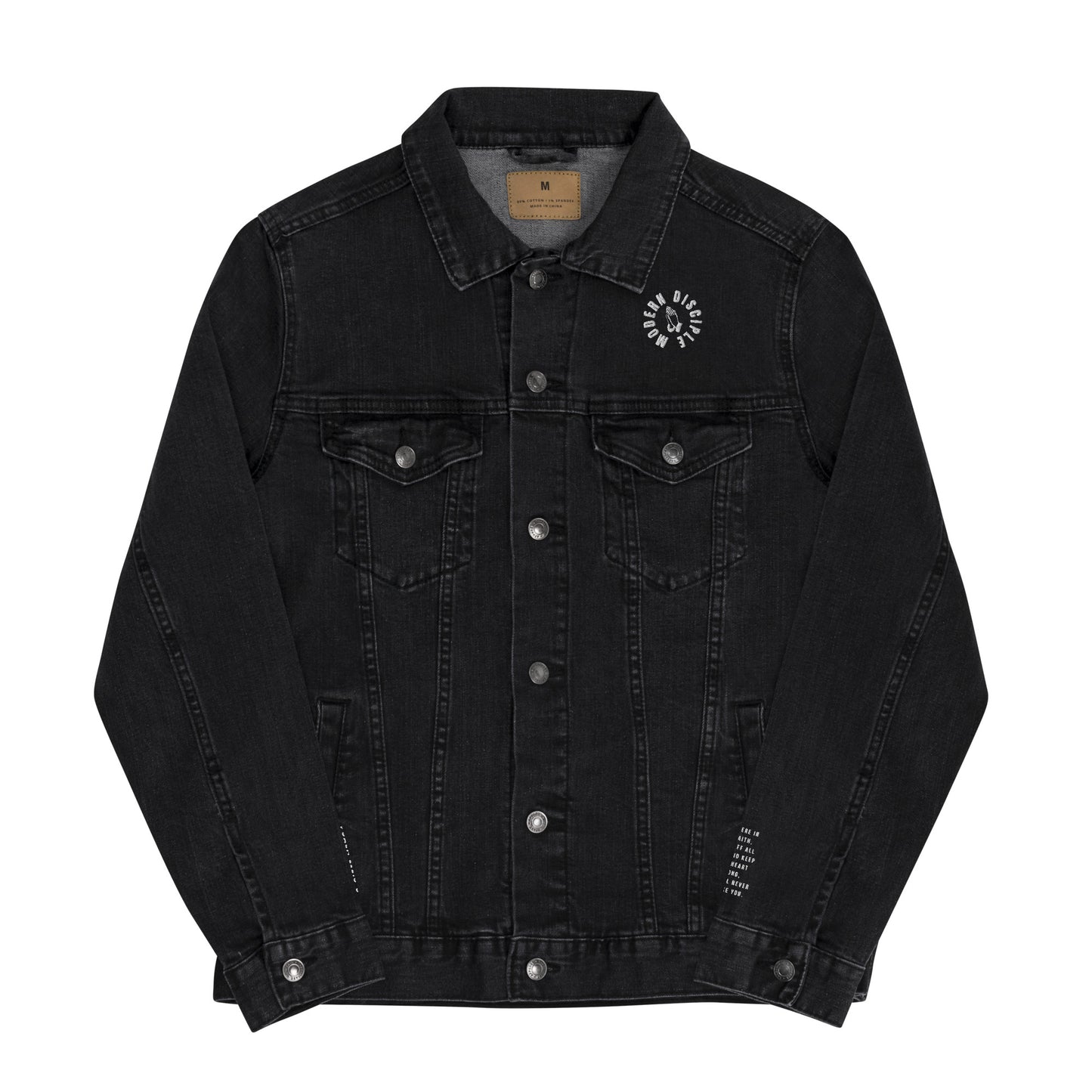 Faith Over Fear Denim Jacket